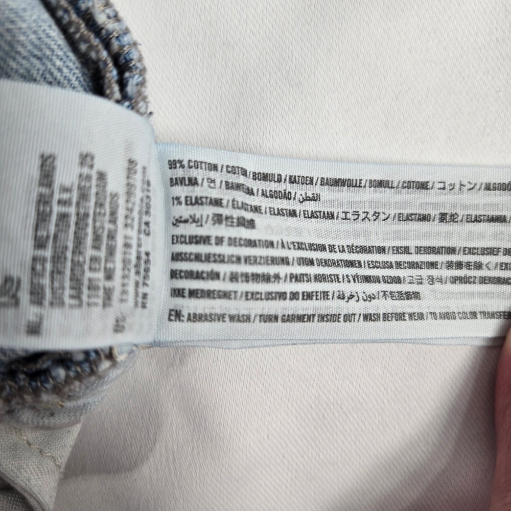 Abercrombie & Fitch Langdon Skinny Jeans Ripped Distressed Lt Wash‎ 30x32 Thrash - Picture 5 of 15